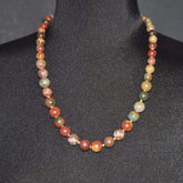 FBT - Picasso Jasper Graduated Handmade Necklace - FashionByTeresa